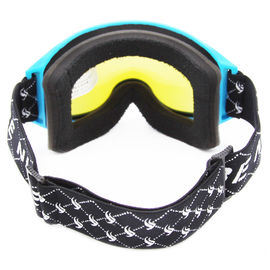 Lentille détachable de PC polarisée par couleur bleue de double couche de lunettes de surf des neiges fournisseur