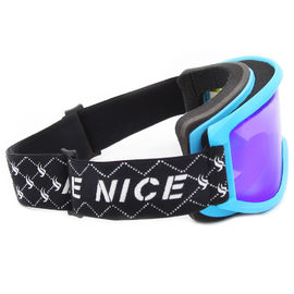 Lentille détachable de PC polarisée par couleur bleue de double couche de lunettes de surf des neiges fournisseur