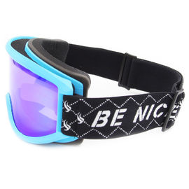 Lentille détachable de PC polarisée par couleur bleue de double couche de lunettes de surf des neiges fournisseur