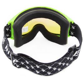 Verres confortables de ski de couleur verte, courroie de nylon d'ajustement de lunettes de neige fournisseur