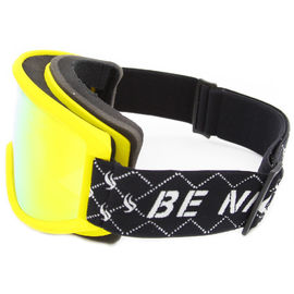 Anti lunettes de Fogsnow de couleur jaune, verres de ski respirables pour des sports en plein air fournisseur