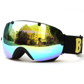 Protection anti-éblouissante des lunettes UV400 de ski avec la double lentille sphérique surdimensionnée fournisseur