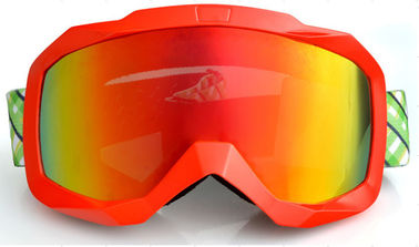 Protection UV de conception de ski de lunettes d'anti de glissement de courroie cadre élevé sphérique de dureté fournisseur
