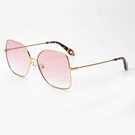 Lunettes de soleil formées par Pentagone élégantes en métal de femmes de lunettes de soleil de mode de vie de dames faites sur commande fournisseur