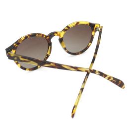 Les lunettes de soleil d'acétate de tortue polarisées par lunettes de soleil rondes de mode pour l'oeil se protègent fournisseur