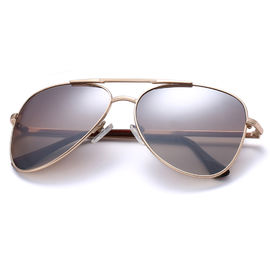 Façonnez les lunettes de soleil de mode de vie polorized par métal surdimensionné pour extérieur fournisseur