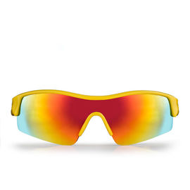 Astuce de bras de silicone de glissement de lentille interchangeable de PC de lunettes de soleil polarisée par couleur jaune anti fournisseur