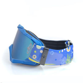 Protection confortable des lunettes UV400 de motocross avec l'anti courroie de silicone de glissement fournisseur