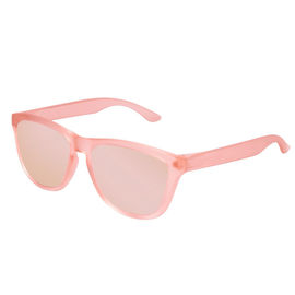 Fantaisie rose de lunettes de soleil de mode de vie de couleur avec les protections de nez intégrées d'injection fournisseur