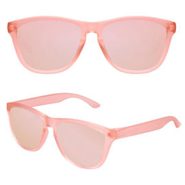 Fantaisie rose de lunettes de soleil de mode de vie de couleur avec les protections de nez intégrées d'injection fournisseur