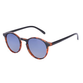 Les lunettes de soleil de mode de vie de forme ronde ont adapté des lentilles aux besoins du client de vision de Hd de revêtement de miroir de logo fournisseur