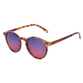 Les lunettes de soleil de mode de vie de forme ronde ont adapté des lentilles aux besoins du client de vision de Hd de revêtement de miroir de logo fournisseur