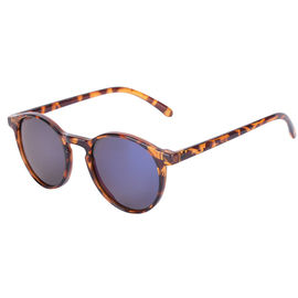 Les lunettes de soleil de mode de vie de forme ronde ont adapté des lentilles aux besoins du client de vision de Hd de revêtement de miroir de logo fournisseur