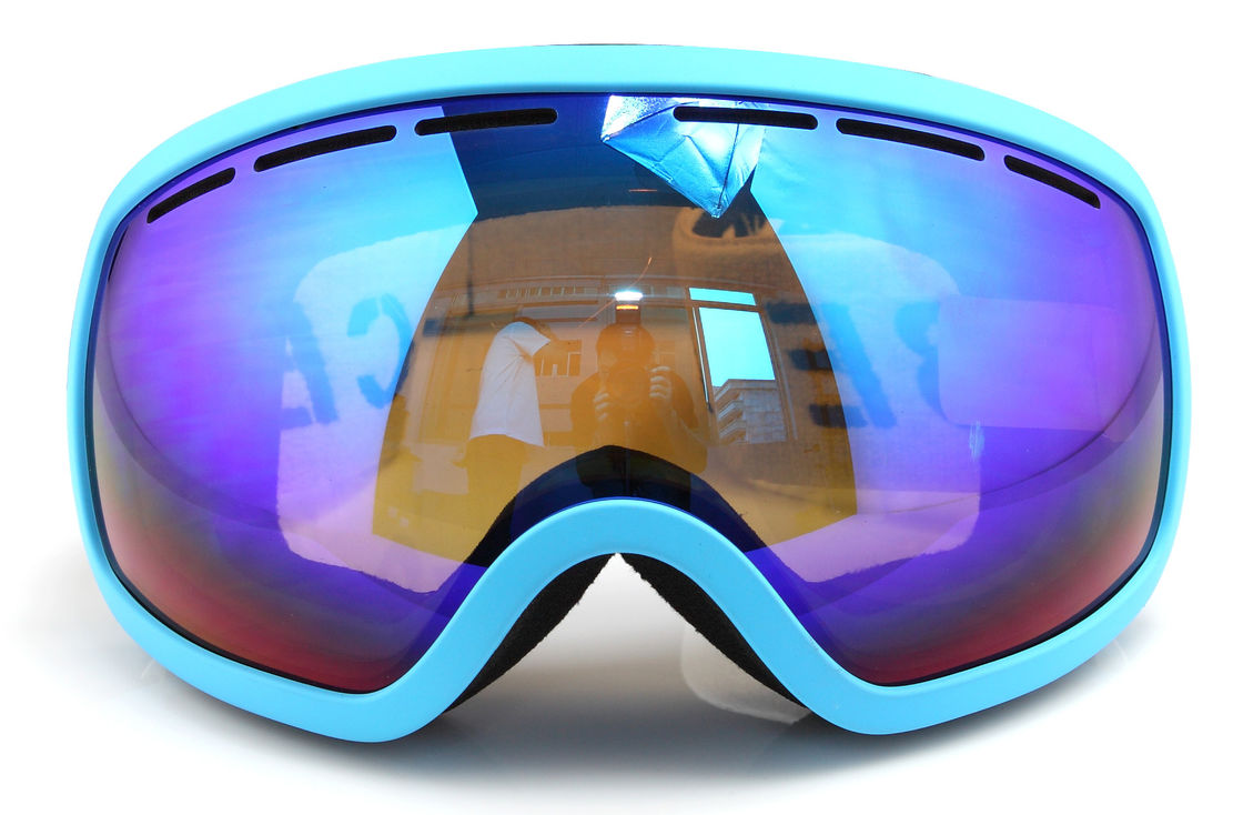 Casque interchangeable rapide d'anti de brouillard de plein visage lunettes de neige compatible fournisseur