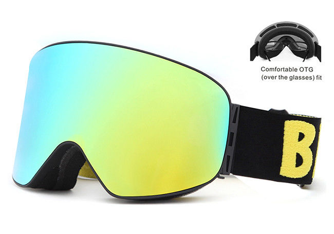 Les lunettes reflétées sans monture de ski de sports d'hiver deux manières lissent exhaler le service d'OEM fournisseur