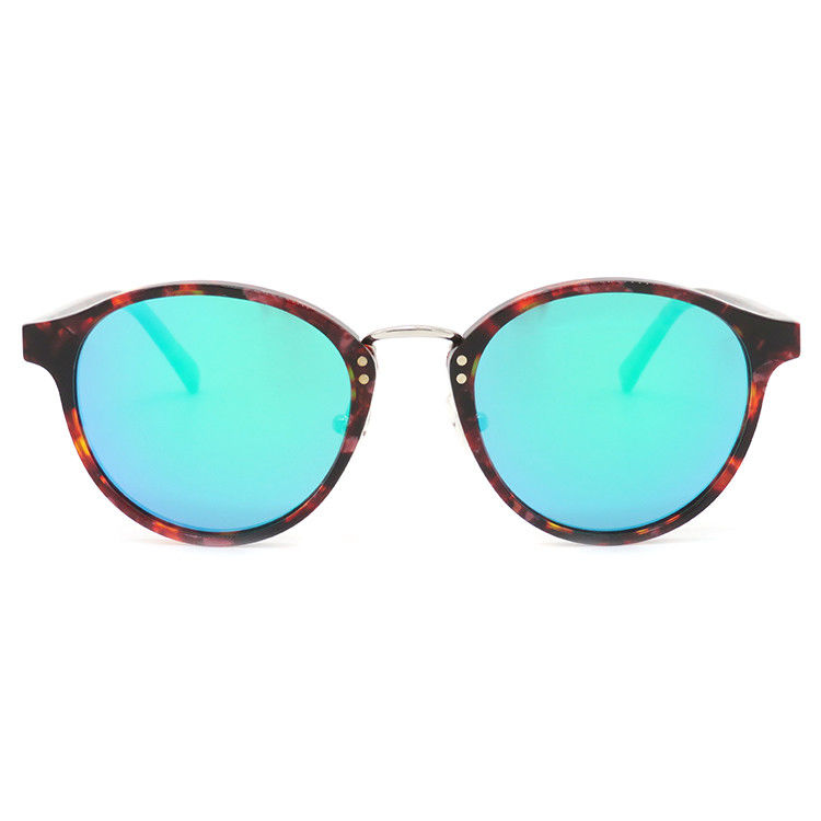 Verres de Sun colorés de style de cru de lunettes de soleil avec le logo adapté aux besoins du client fournisseur
