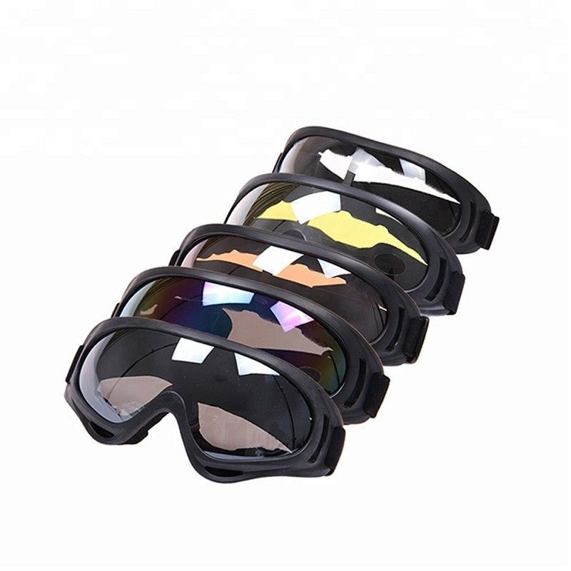 Anti lunettes de motocross de brouillard, verres protégeant du vent de moto pour l'emballage fournisseur
